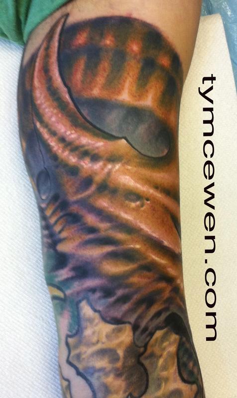 Bio Organic Tattoo By Ty Mcewen Tattoonow